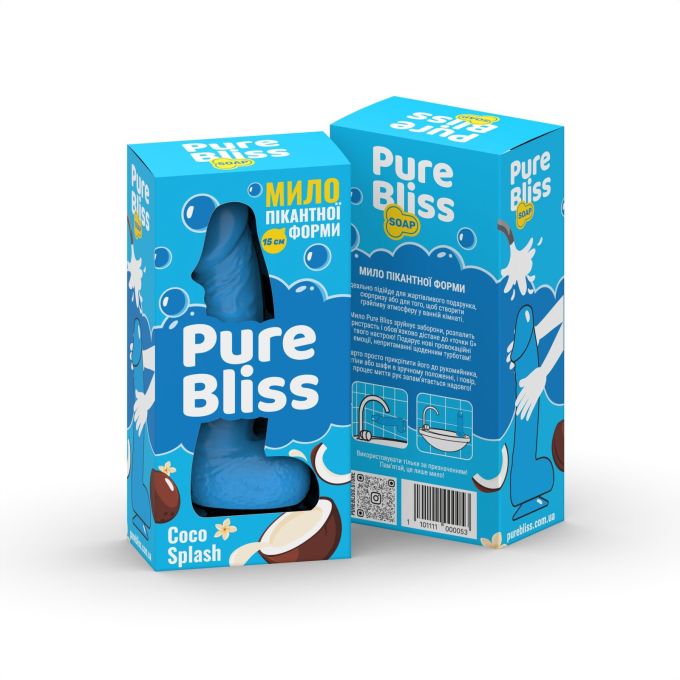 Мило пеніс Pure Bliss Mini синій Coco Splash