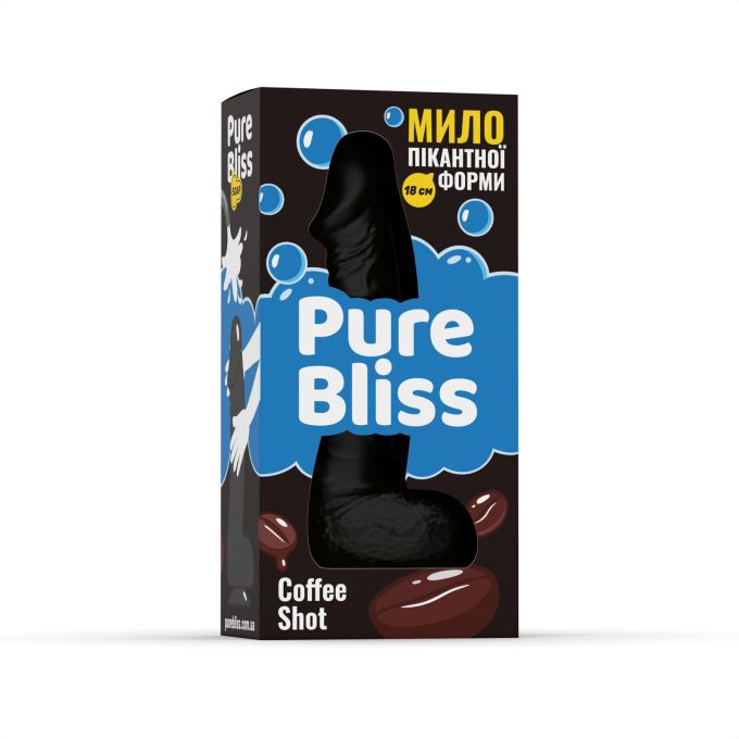 Мило пеніс Pure Bliss Big чорний Coffee Shot