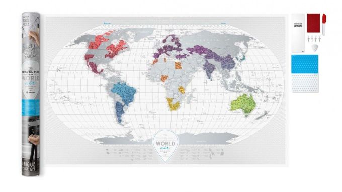 Cкретч Карта Мира Travel Map Air World