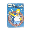 Деревянный постер "The Simpsons #3 To Alcohol (blue)"