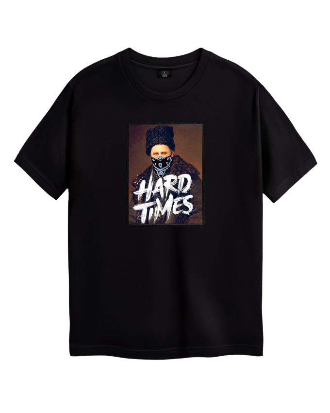 Футболка Vidro "Hard times" А4 чорна