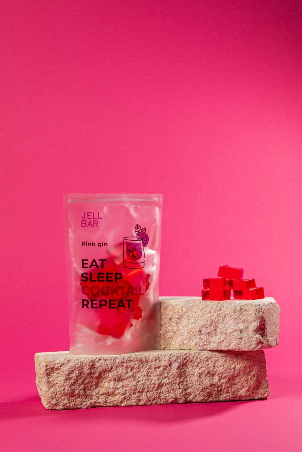 Алкогольні желейні цукерки Jelly Bar Ягідний джин
