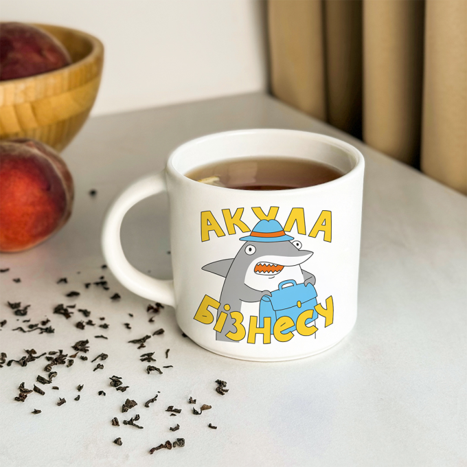 Чашка Orner х Maliunok «Акула бізнесу»