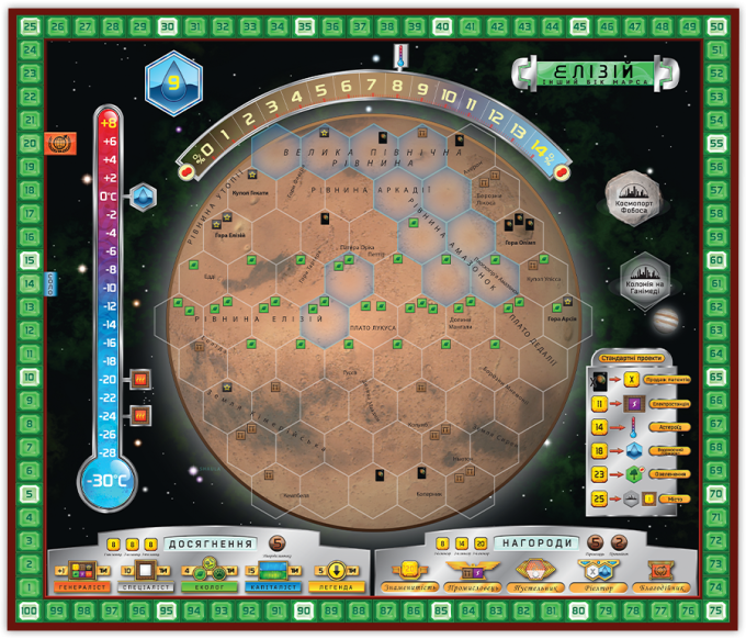Доповнення Тераформування Марса. Еллада та Елізій (Terraforming Mars: Hellas & Elysium)