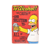 Дерев'яний постер "The Simpsons # 2 To Alcohol (red)"