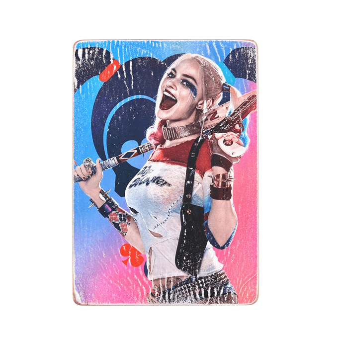 Деревянный постер "Harley Quinn #2 (vertical)"