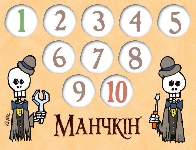 Аксесуар Манчкін. Набір лічильників рівнів