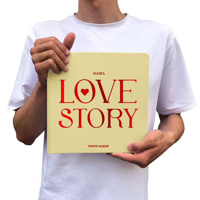 Фотоальбом "Love story" бежевий