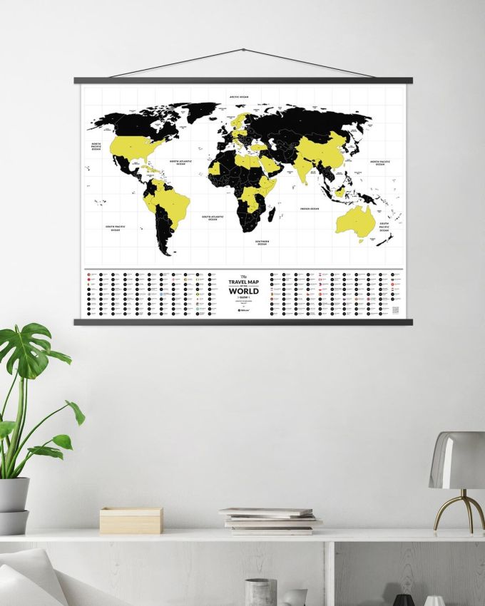 Скретч Карта Світу, що світиться Travel Map Glow World