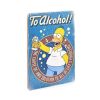 Деревянный постер "The Simpsons #3 To Alcohol (blue)"