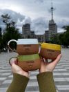 Чашка керамічна "Люблю Харків" жовта