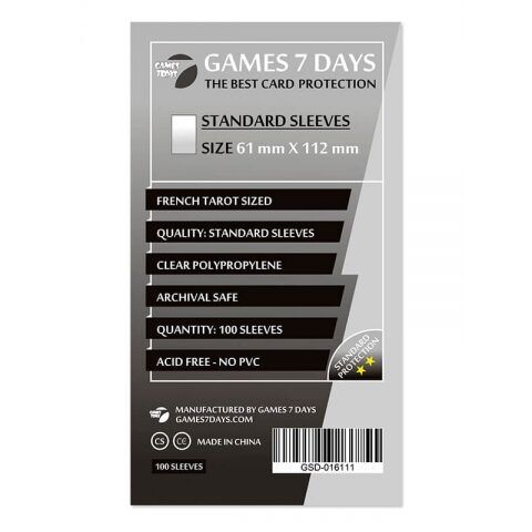 Протектори для карт Games 7 Days 61x112 мм
