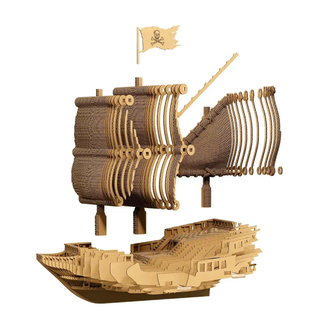 Картонний 3Д пазл "PIRATE SHIP"