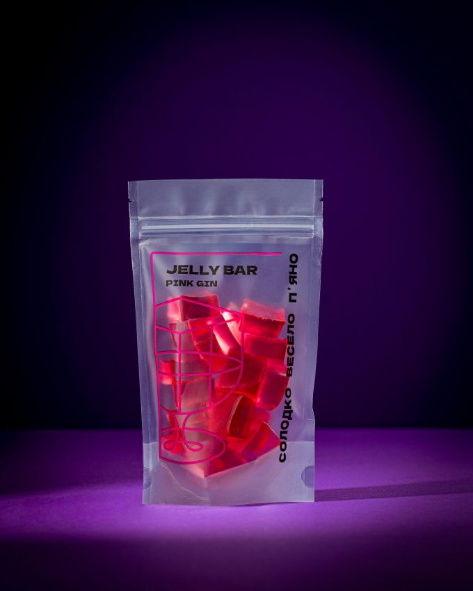 Алкогольні желейні цукерки Jelly Bar Ягідний джин