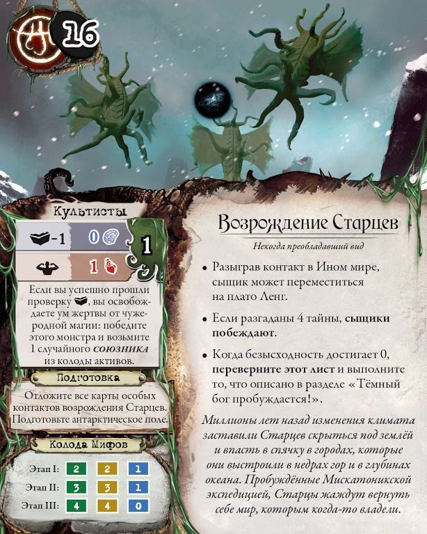 Стародавній Жах: Хребти Божевілля (Eldritch Horror: The Mountains of Madness) доп