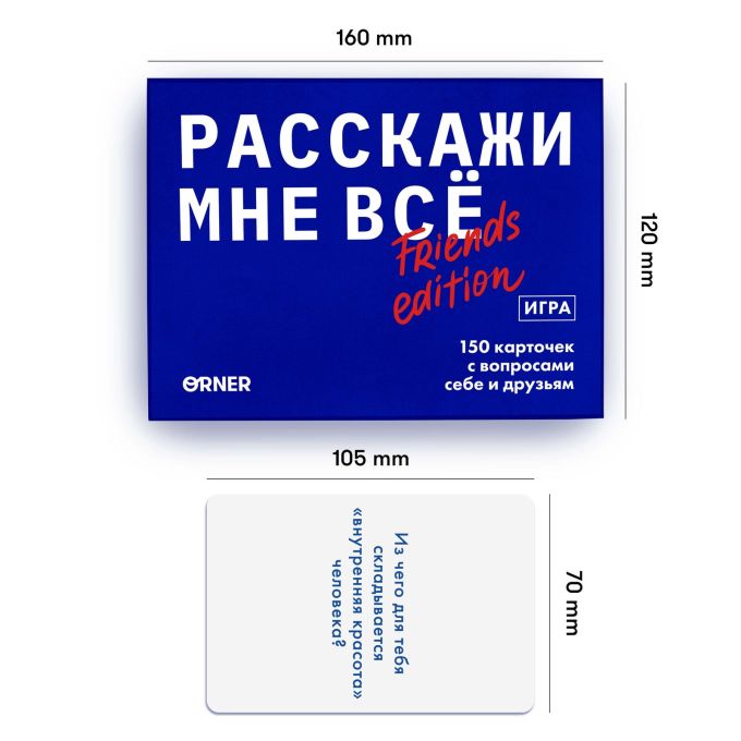 Розмовна гра ORNER  «Розкажи мені все! Friends edition»‎ (RU)