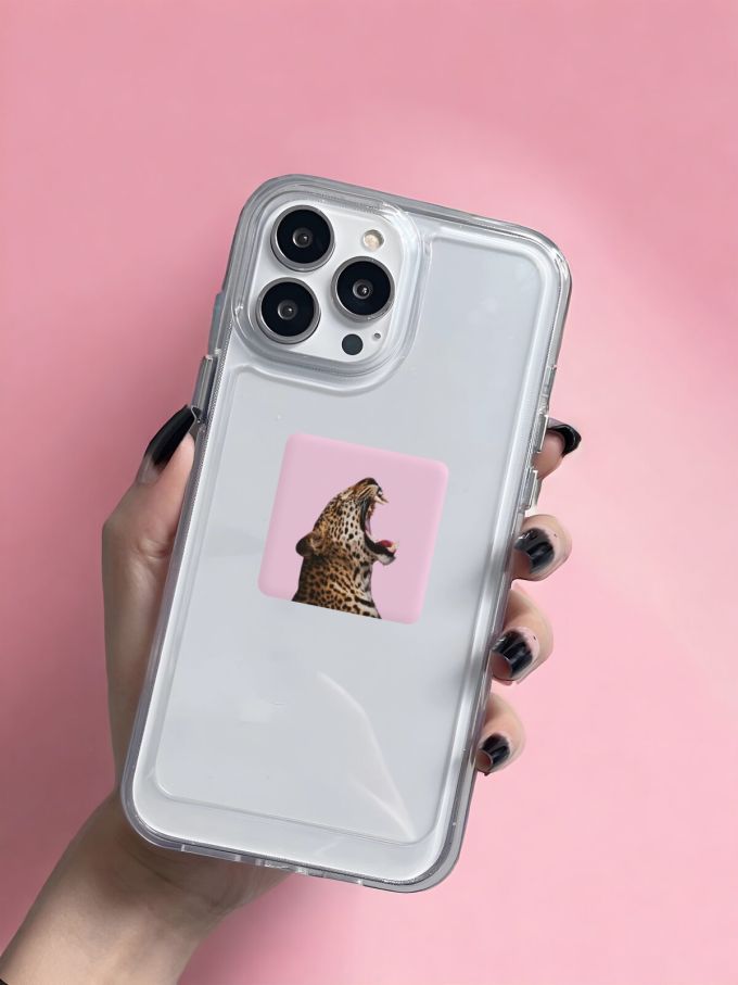 3D-стікер "Pink wild cat"