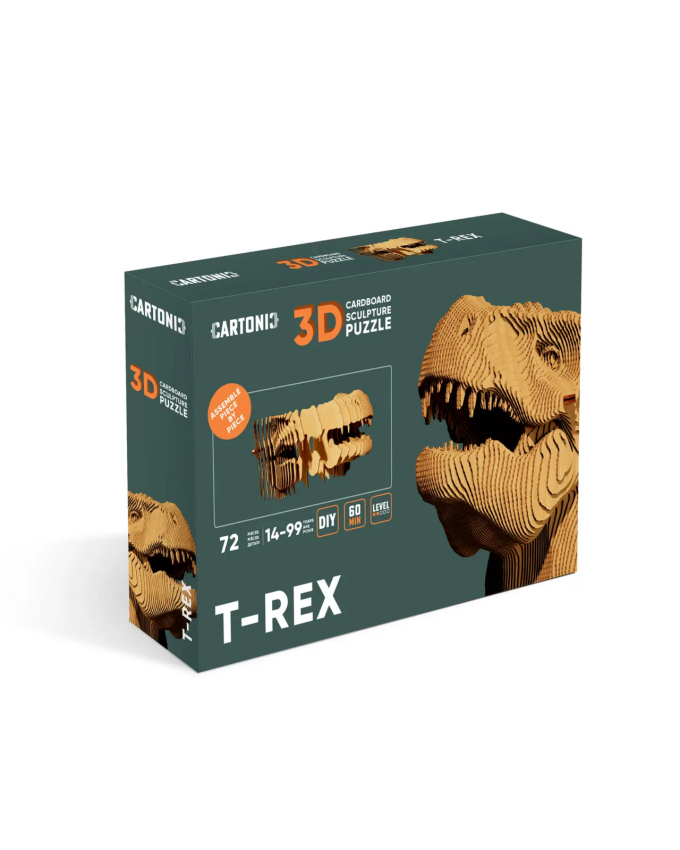 Картонный 3Д пазл "T-Rex"