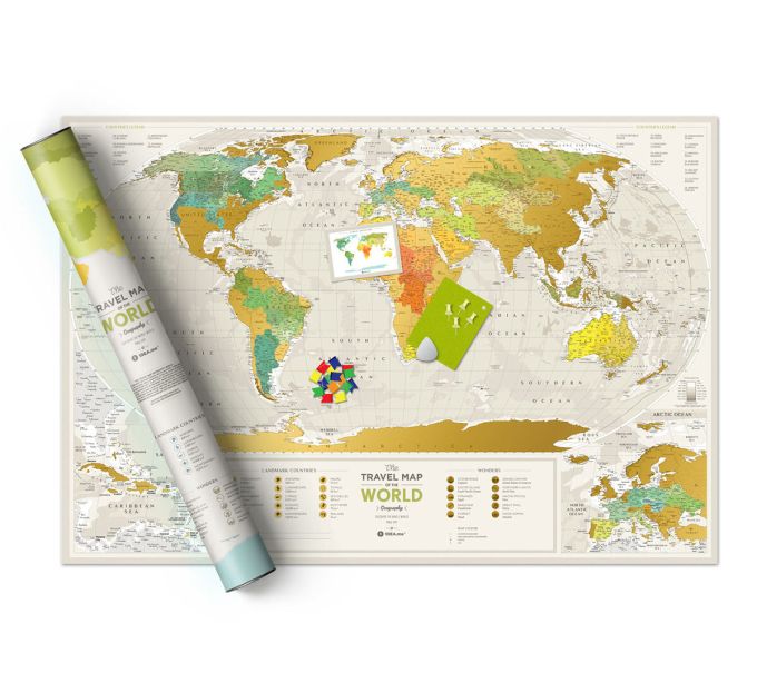 Скретч Карта Світу Travel Map Geography World