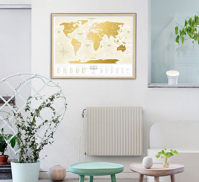 Скретч Карта Світу Travel Map Gold World