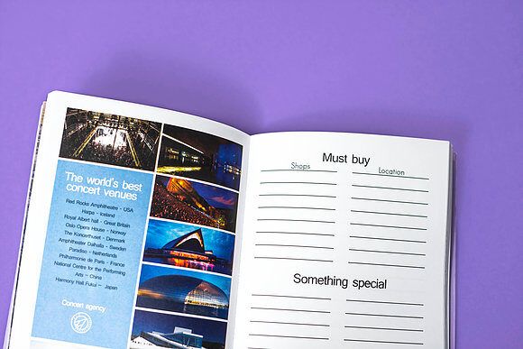  Планер подорожей Лавандовий "Travel Book" Lavender 