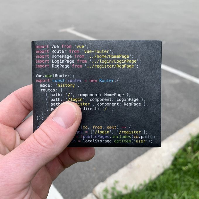 Гаманець Paper Ninja "JavaScript"